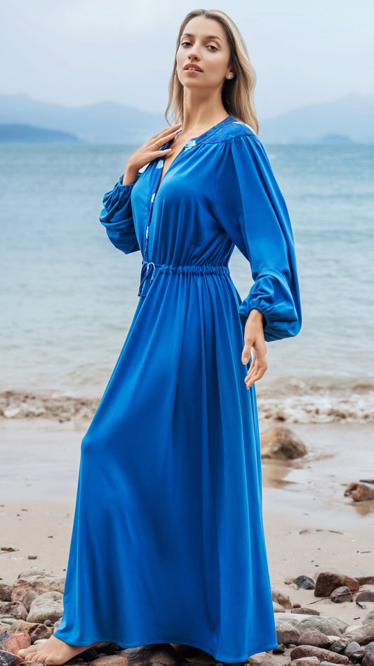 LAUCALA ROBE DRESS - ivaufiji