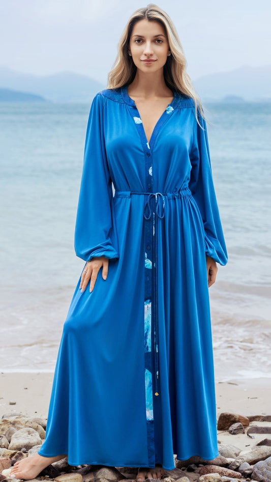 LAUCALA ROBE DRESS - ivaufiji